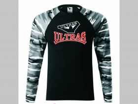 Ultras - pánske tričko (nie mikina!!) s dlhými rukávmi vo farbe " metro " čiernobiely maskáč gramáž 160 g/m2 materiál 100%bavlna